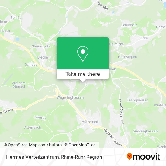 Карта Hermes Verteilzentrum