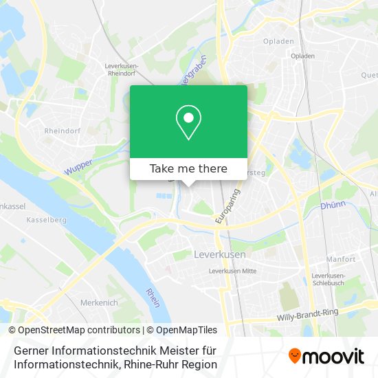 Gerner Informationstechnik Meister für Informationstechnik map
