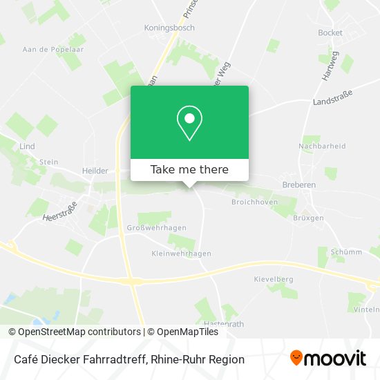 Café Diecker Fahrradtreff map