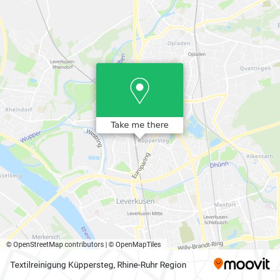 Textilreinigung Küppersteg map