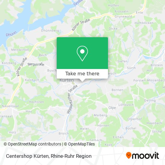 Centershop Kürten map
