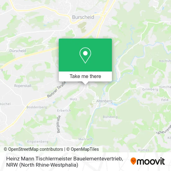 Карта Heinz Mann Tischlermeister Bauelementevertrieb