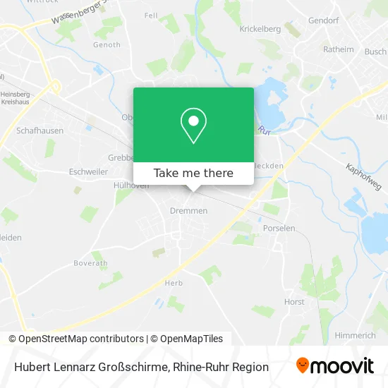 Карта Hubert Lennarz Großschirme