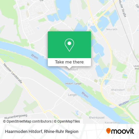 Haarmoden Hitdorf map