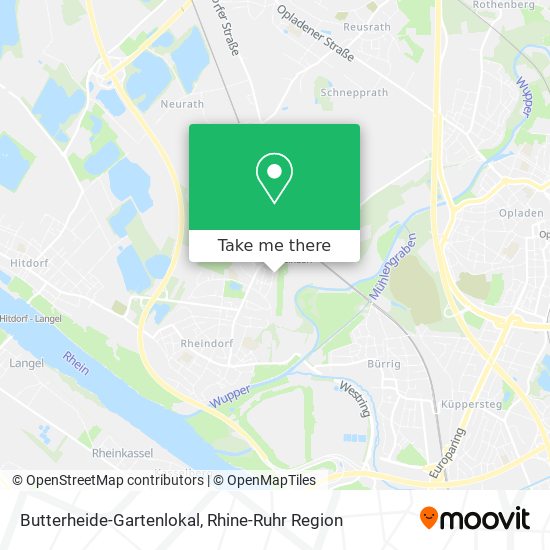 Butterheide-Gartenlokal map