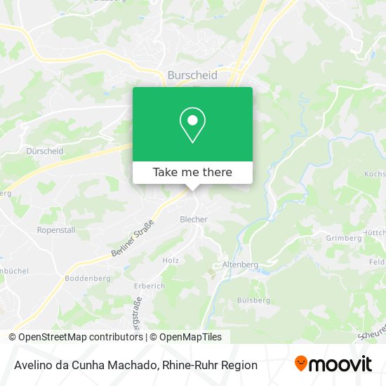 Avelino da Cunha Machado map