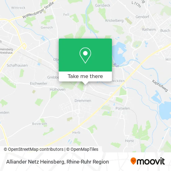 Карта Alliander Netz Heinsberg