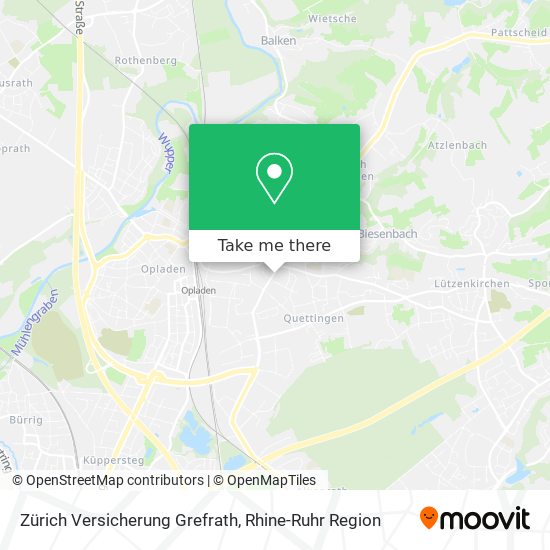 Zürich Versicherung Grefrath map