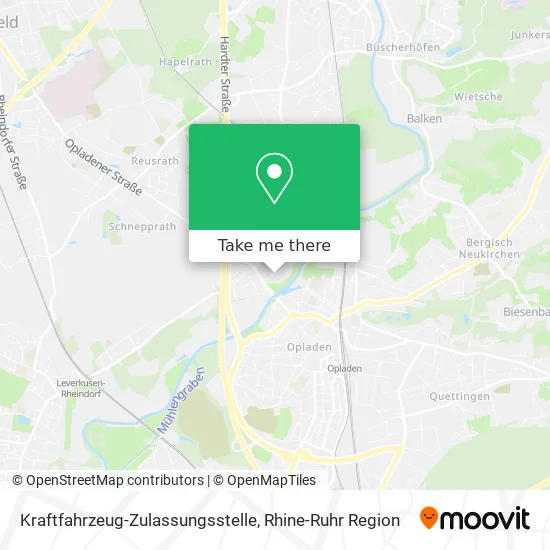 Карта Kraftfahrzeug-Zulassungsstelle