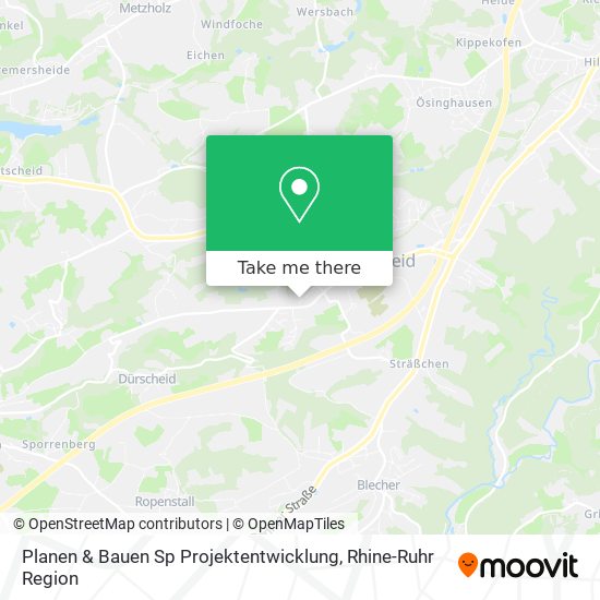 Карта Planen & Bauen Sp Projektentwicklung