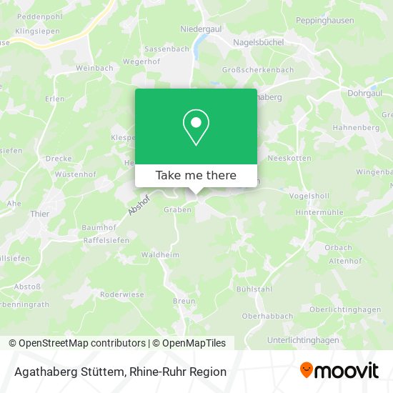 Agathaberg Stüttem map