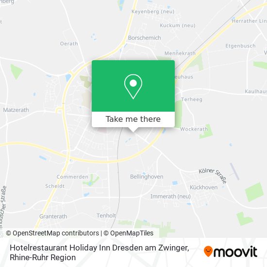 Hotelrestaurant Holiday Inn Dresden am Zwinger map