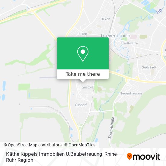 Käthe Kippels Immobilien U.Baubetreuung map