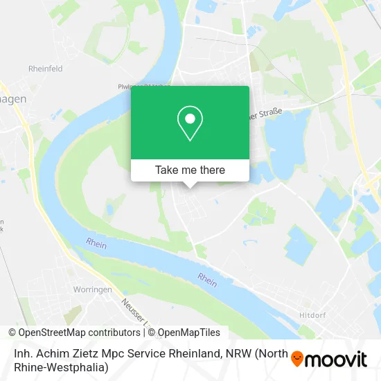 Карта Inh. Achim Zietz Mpc Service Rheinland
