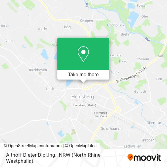 Карта Althoff Dieter Dipl.Ing.