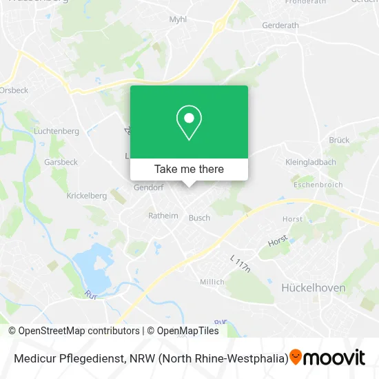 Medicur Pflegedienst map