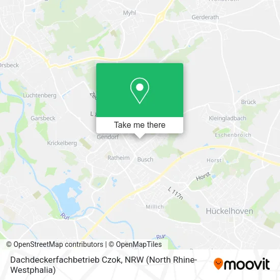 Карта Dachdeckerfachbetrieb Czok