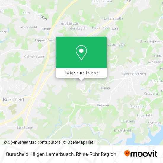Burscheid, Hilgen Lamerbusch map