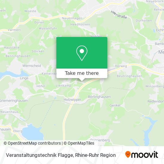 Veranstaltungstechnik Flagge map