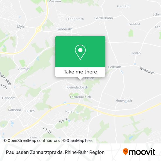 Paulussen Zahnarztpraxis map