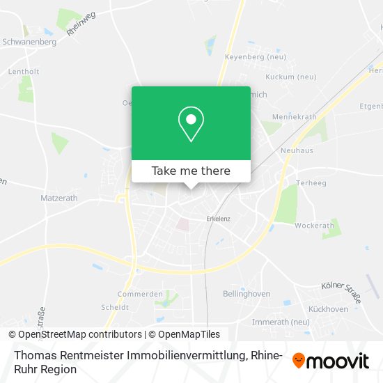Thomas Rentmeister Immobilienvermittlung map