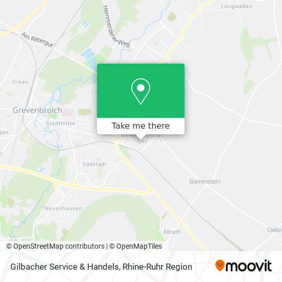 Gilbacher Service & Handels map