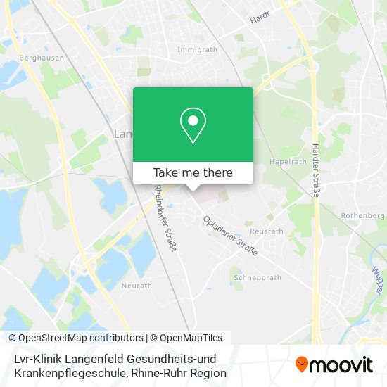 Lvr-Klinik Langenfeld Gesundheits-und Krankenpflegeschule map