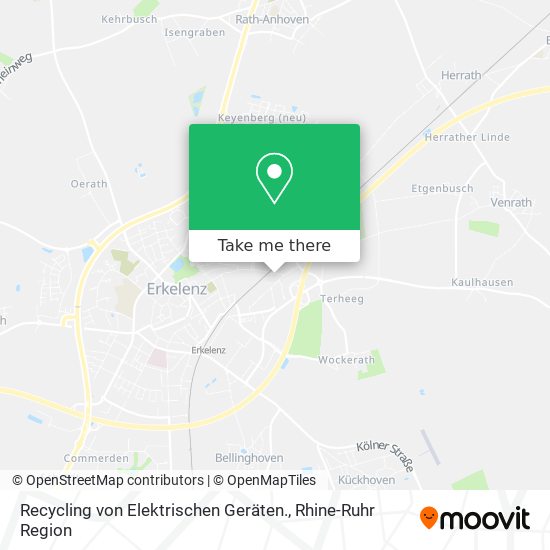 Recycling von Elektrischen Geräten. map