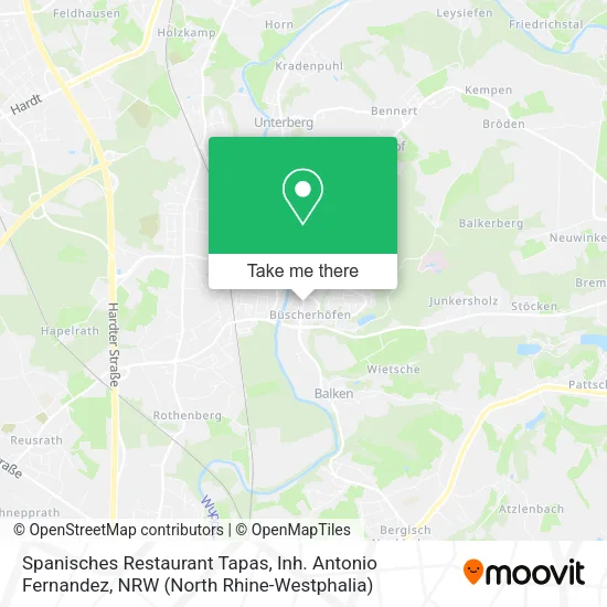 Карта Spanisches Restaurant Tapas, Inh. Antonio Fernandez