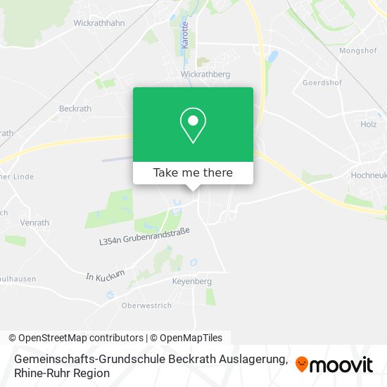 Gemeinschafts-Grundschule Beckrath Auslagerung map