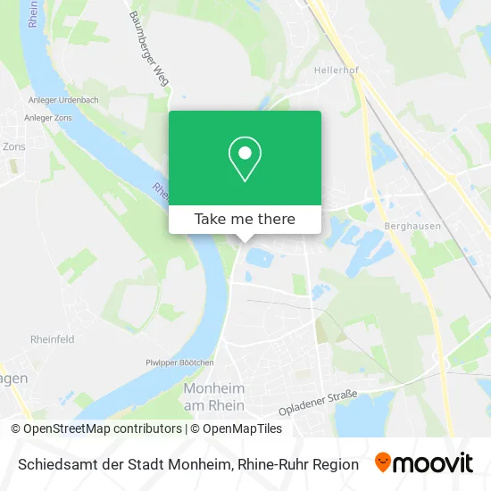 Карта Schiedsamt der Stadt Monheim
