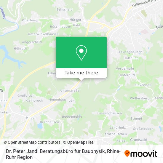 Dr. Peter Jandl Beratungsbüro für Bauphysik map