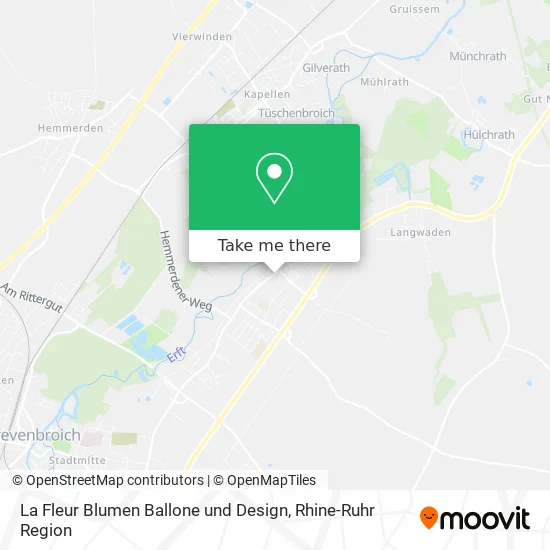 Карта La Fleur Blumen Ballone und Design