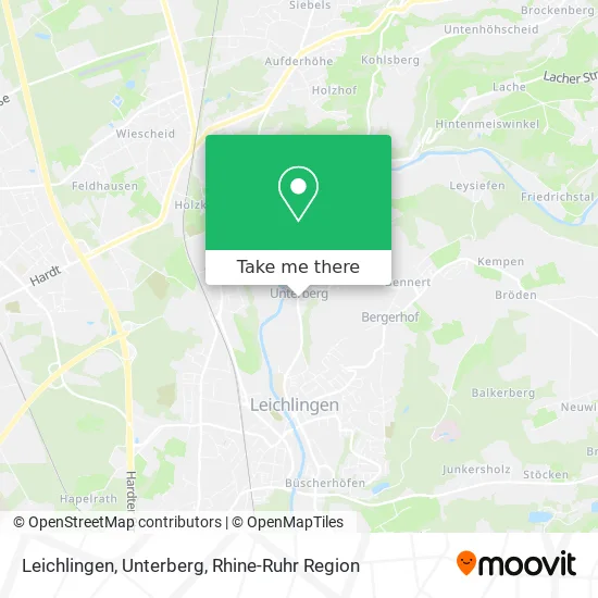 Карта Leichlingen, Unterberg