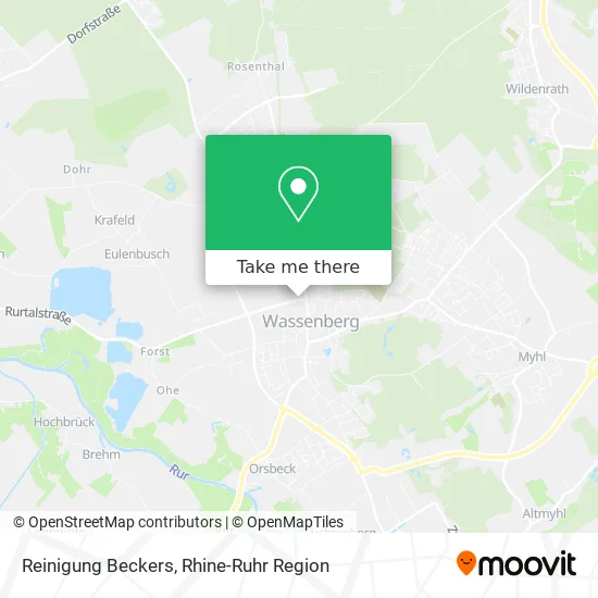 Карта Reinigung Beckers