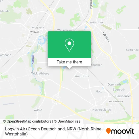 Карта Logwin Air+Ocean Deutschland