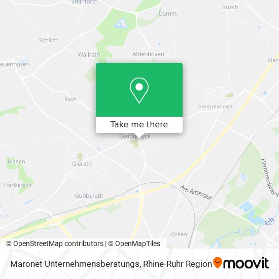 Maronet Unternehmensberatungs map