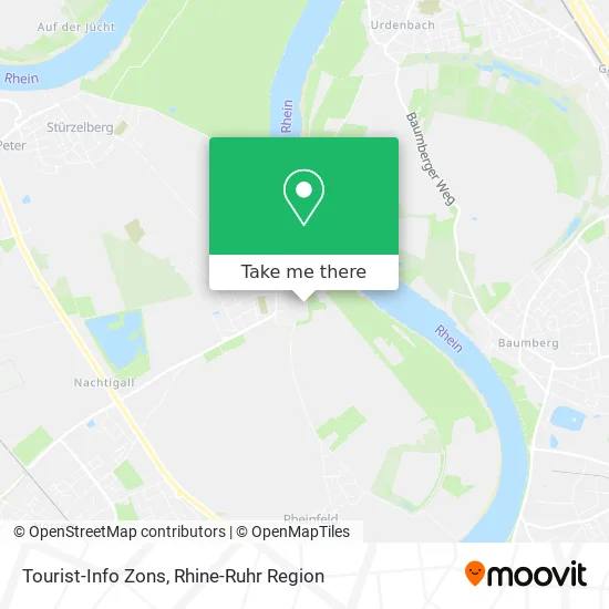 Tourist-Info Zons map