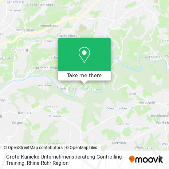 Grote-Kunicke Unternehmensberatung Controlling Training map