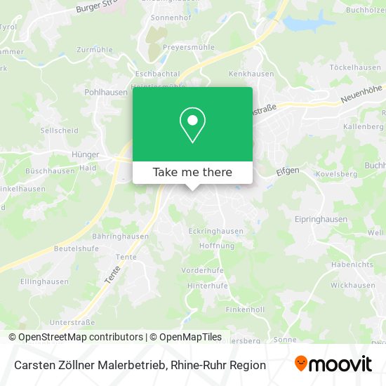 Carsten Zöllner Malerbetrieb map