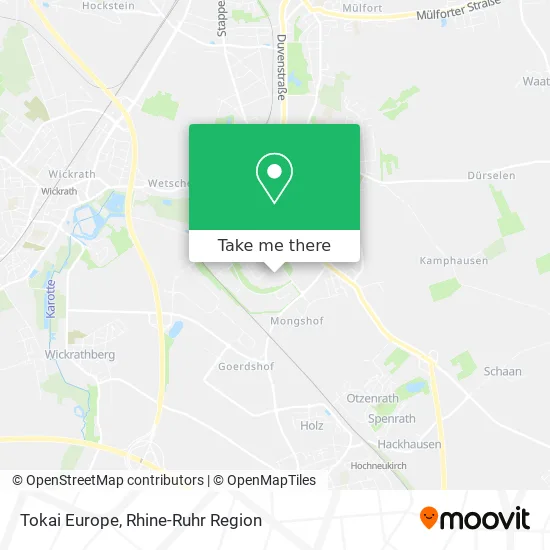 Карта Tokai Europe