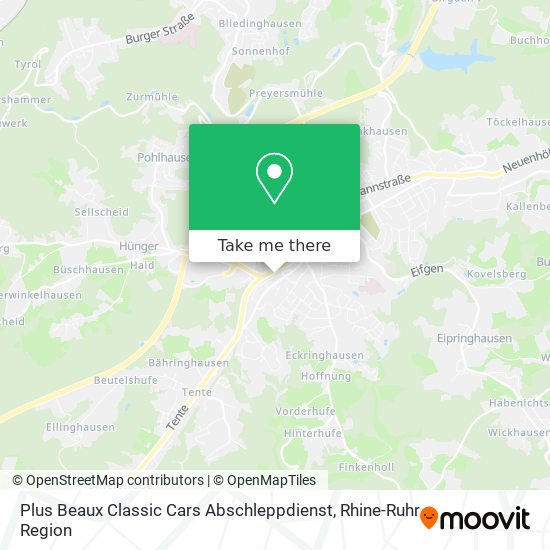 Plus Beaux Classic Cars Abschleppdienst map