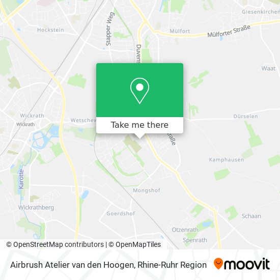 Airbrush Atelier van den Hoogen map
