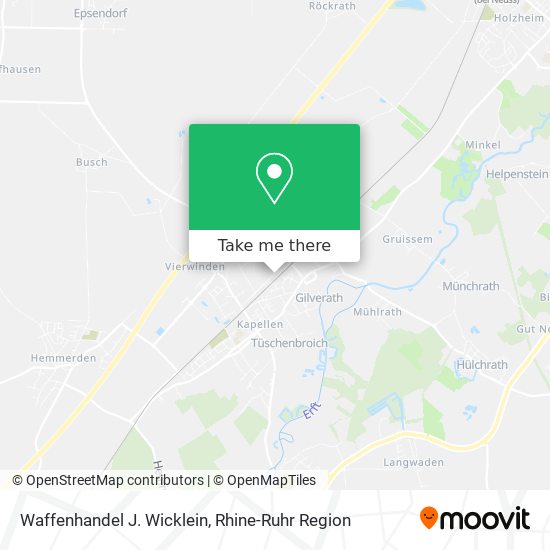 Waffenhandel J. Wicklein map