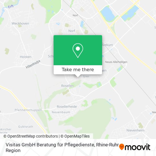 Visitas GmbH Beratung für Pflegedienste map