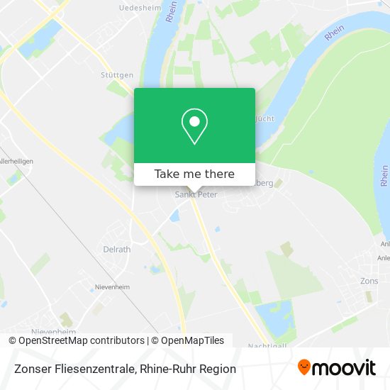 Zonser Fliesenzentrale map