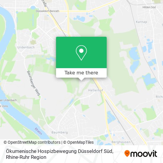 Ökumenische Hospizbewegung Düsseldorf Süd map