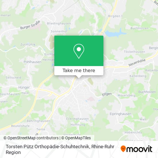 Torsten Pütz Orthopädie-Schuhtechnik map