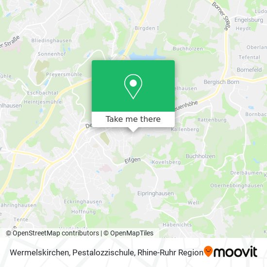 Карта Wermelskirchen, Pestalozzischule