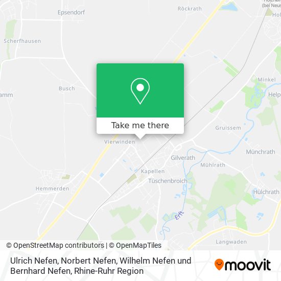 Ulrich Nefen, Norbert Nefen, Wilhelm Nefen und Bernhard Nefen map